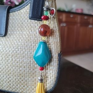 Adorable Beaded Tassel Keychain Jewelry/ Purse/ Bag Charm/ Ornament/ Pendant